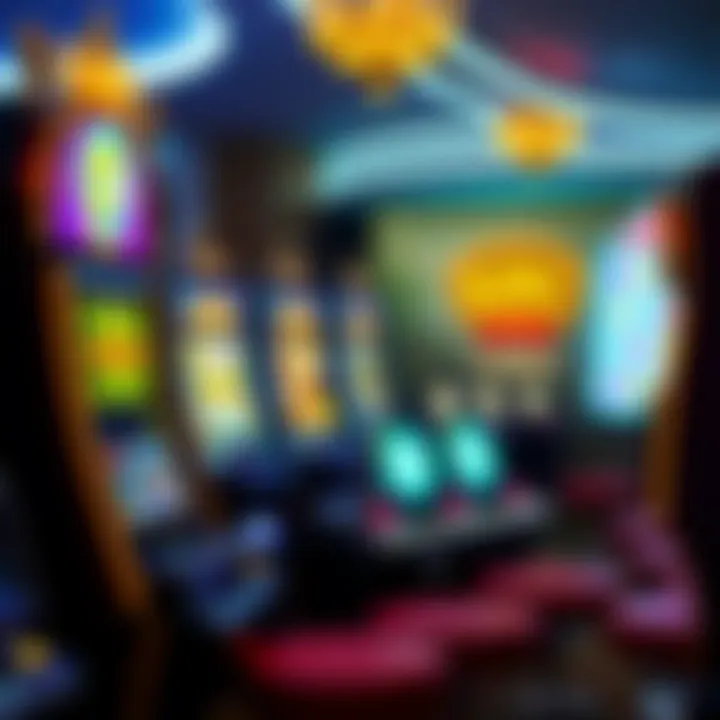 Colorful casino game interface displaying various slot machines and table games on King Billy Online Casino