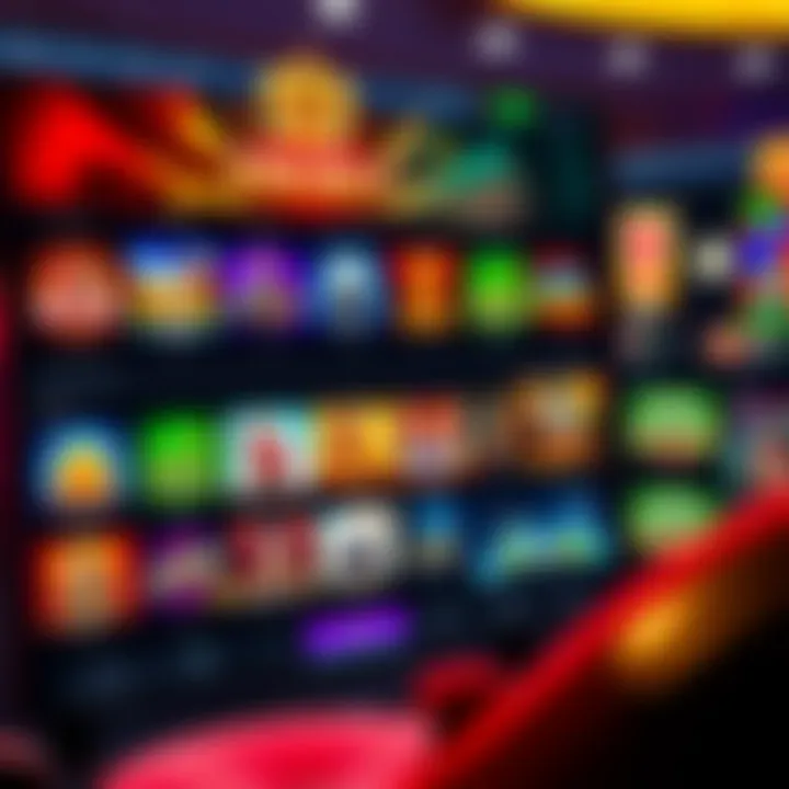 Colorful online casino interface showcasing various game categories on King Billy platform