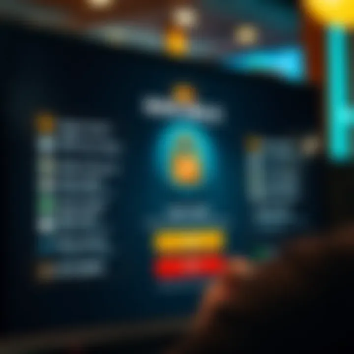 Secure login screen highlighting safety measures and customer support options at King Billy Online Casino