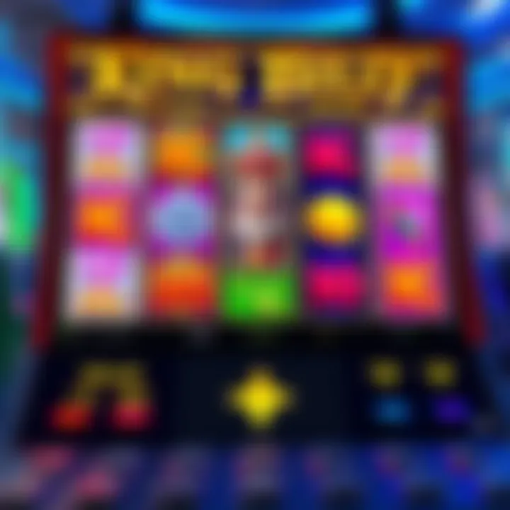 Colorful King Billy online slot game interface with vibrant symbols and reels