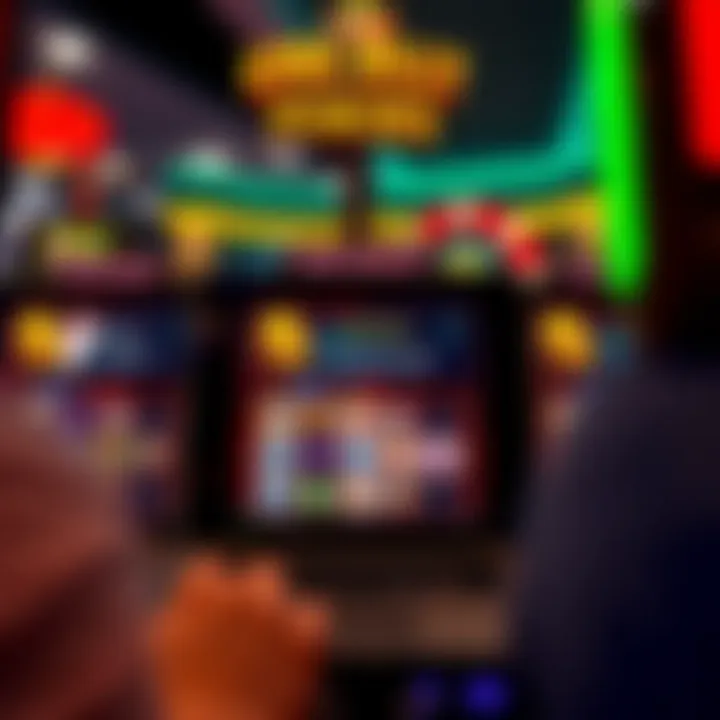 Secure digital casino interface showing game options and safety features