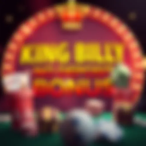 King Billy casino no deposit bonus promotional banner with casino elements