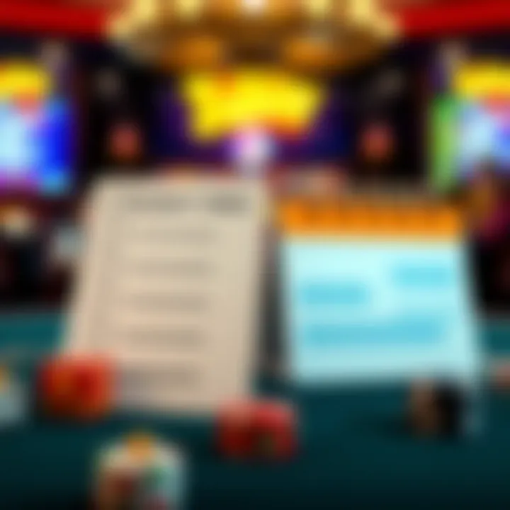 Illustration of a checklist and calendar symbolizing eligibility criteria and terms for King Billy promotions