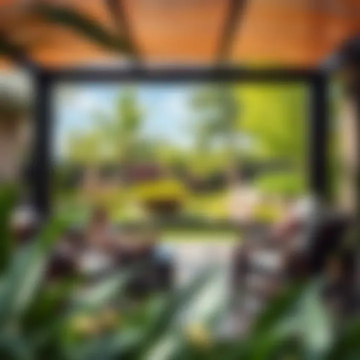 Peaceful Outdoor Lounge at King Billy Spa Outdoor relaxation area surrounded by lush greenery and comfortable lounge chairs