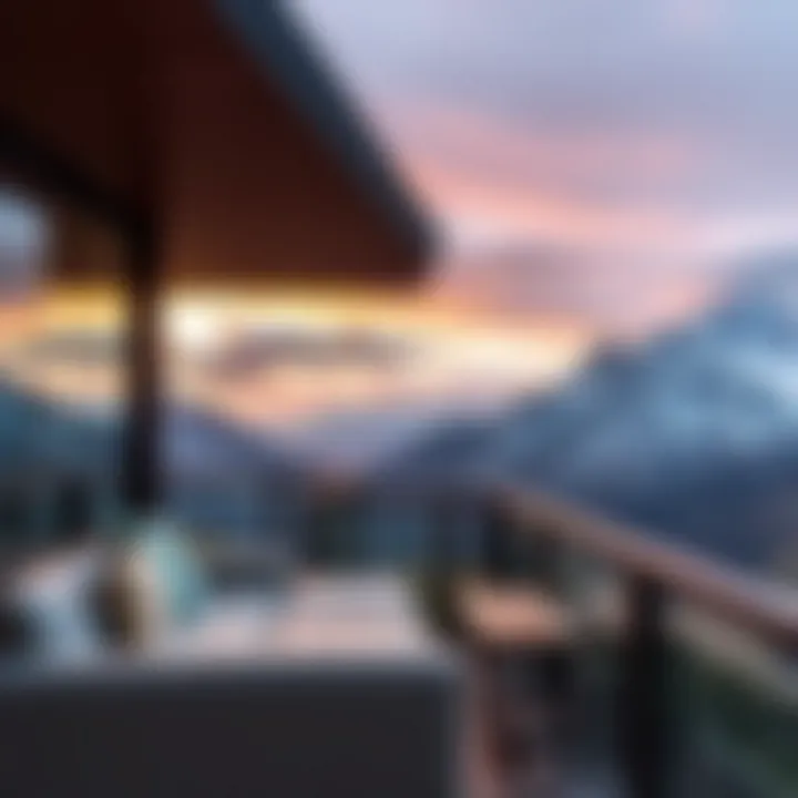 Panoramic view of Cradle Mountain's natural landscape seen from the balcony of the King Billy Suite