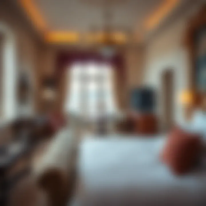 Elegant vintage-style suite interior showcasing heritage furnishings with modern comforts in Hobart