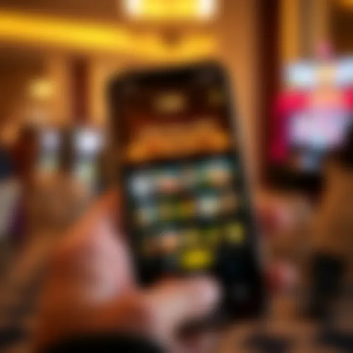 Mobile device displaying the King Billy Win app user interface with casino game icons and betting options