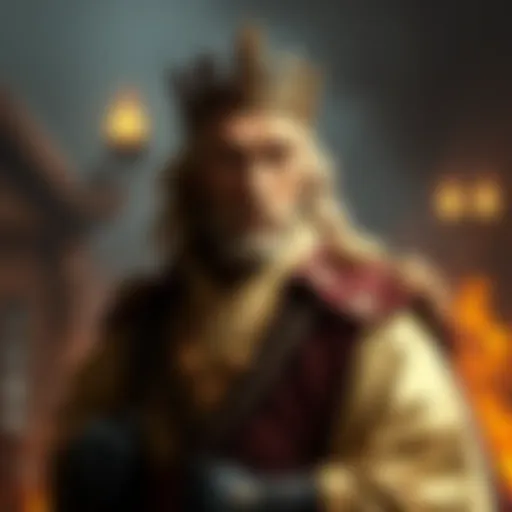 Historic illustration of King Billy in traditional attire symbolizing his legendary status