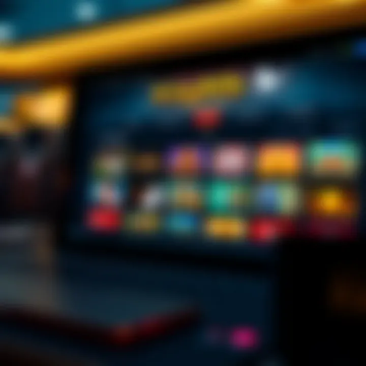 Online casino interface displaying various game options and secure payment icons