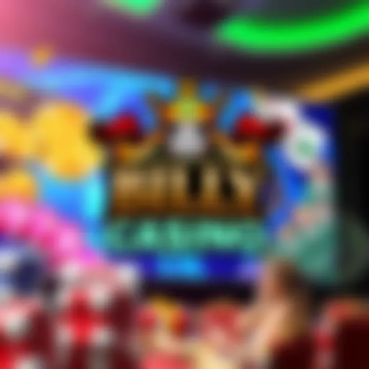 King Billy Casino branding with engaging gaming elements King Billy Casino logo with vibrant gaming theme background