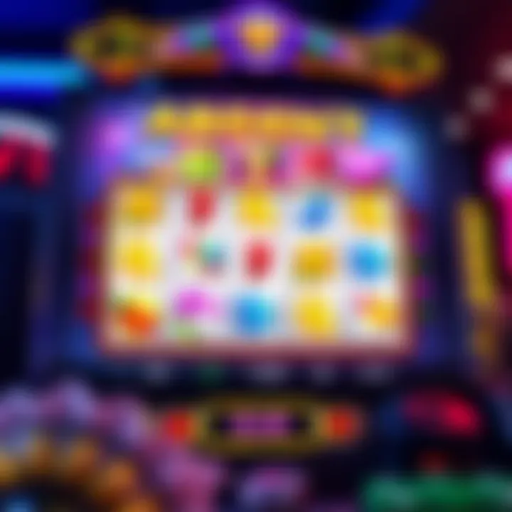 Colorful Argent Reel slot game interface showcasing reels with vibrant symbols and bonus features