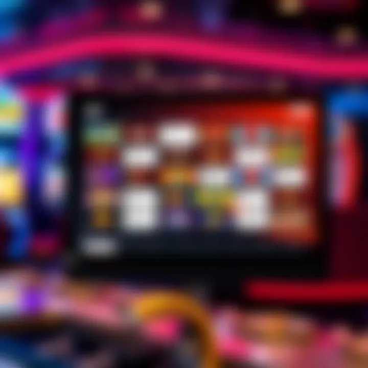 Illustration of various King Billy Casino deposit codes displayed on a digital screen with casino-themed graphics