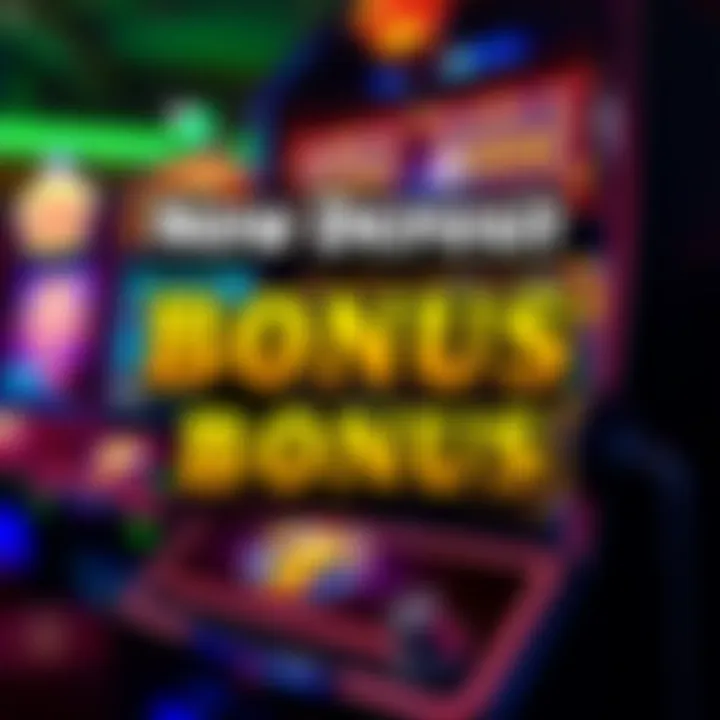 Illustration of a casino slot machine highlighting a bonus code feature