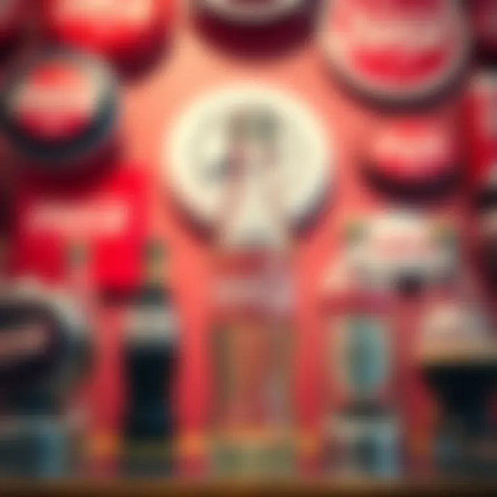 Collector's display featuring various Coca-Cola memorabilia including King Billy bottle