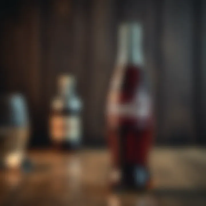 Vintage King Billy Coca-Cola bottle with distinctive embossed logo on wooden surface