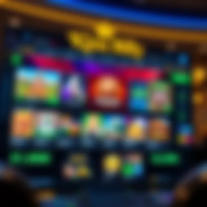 King Billy online casino platform showcasing various slot games and casino options on a digital interface