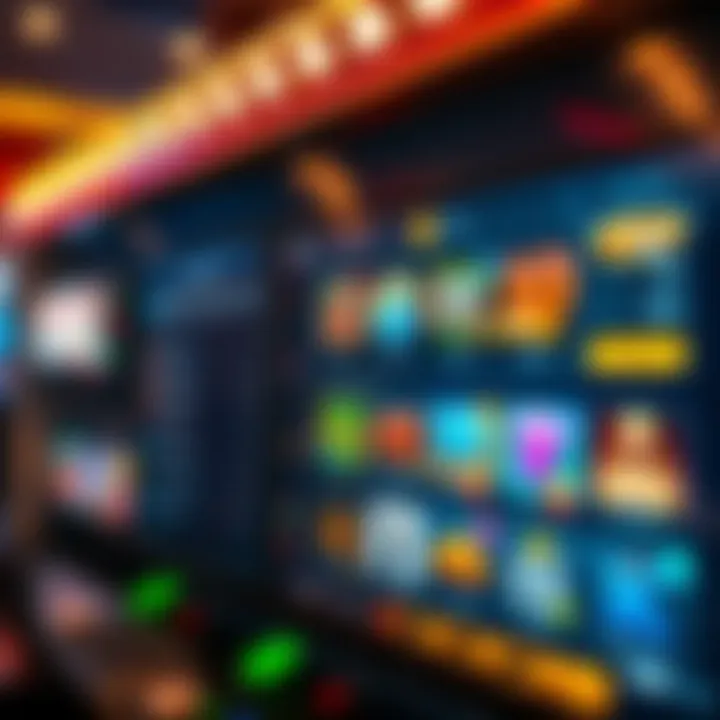 Safe and user-friendly online gaming platform dashboard with navigation menu