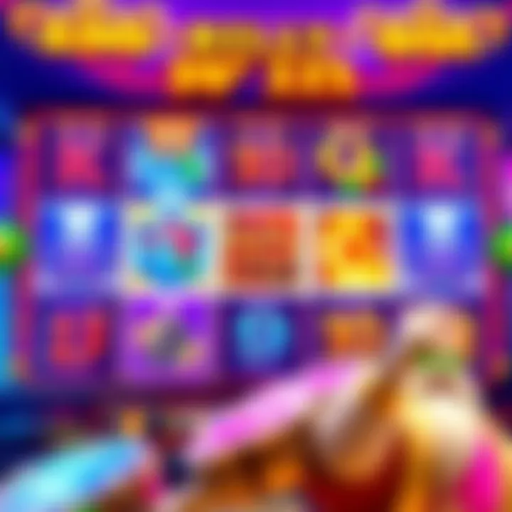 Colorful game interface displaying reels with vibrant symbols and bonus features in King Billy Win