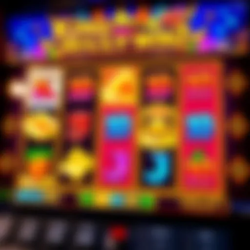 Colorful slot machine interface showing King Billy Win 2 game reels with vibrant symbols and wilds