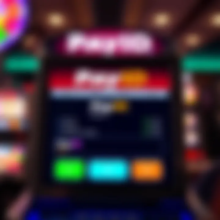 Digital wallet interface showing PayID payment option for online gaming