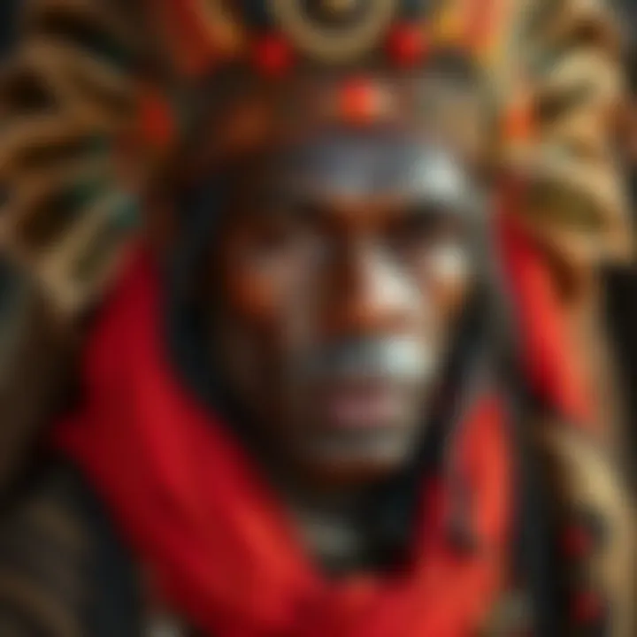 Portrait of King Billy representing Indigenous Australian heritage and community identity