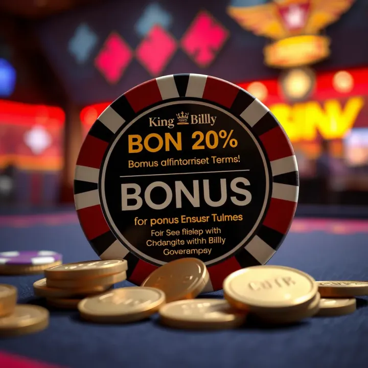 Visual Representation of Casino Bonus Benefits and Terms Illustration of a casino chip and coins highlighting bonus benefits and terms