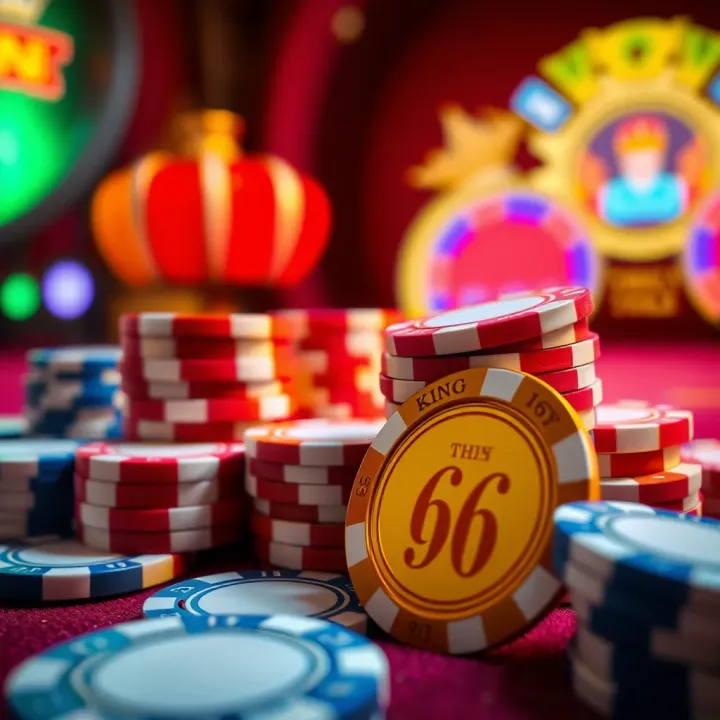 Bright casino tokens and chips symbolizing savings and enhanced gameplay with coupons