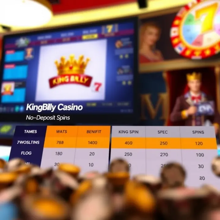Comparison chart highlighting benefits of King Billy Casino no deposit free spins versus other casinos