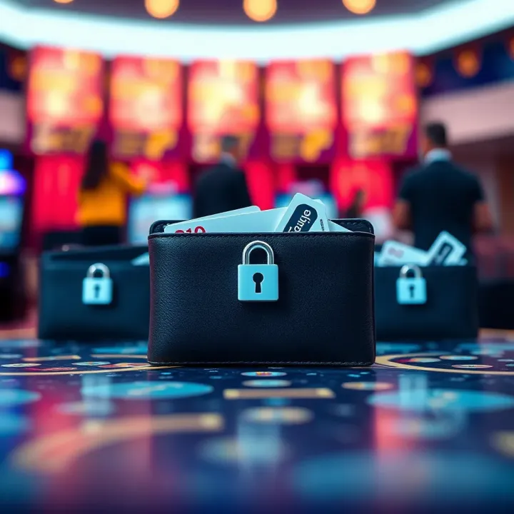E-Wallets Enabling Secure Transactions in Australian Online Casinos Digital wallet icons representing secure online transactions for casino gaming in Australia