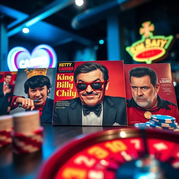 Notable Albums of King Billy Cokebottle Album covers featuring King Billy Cokebottle's distinct comedy style
