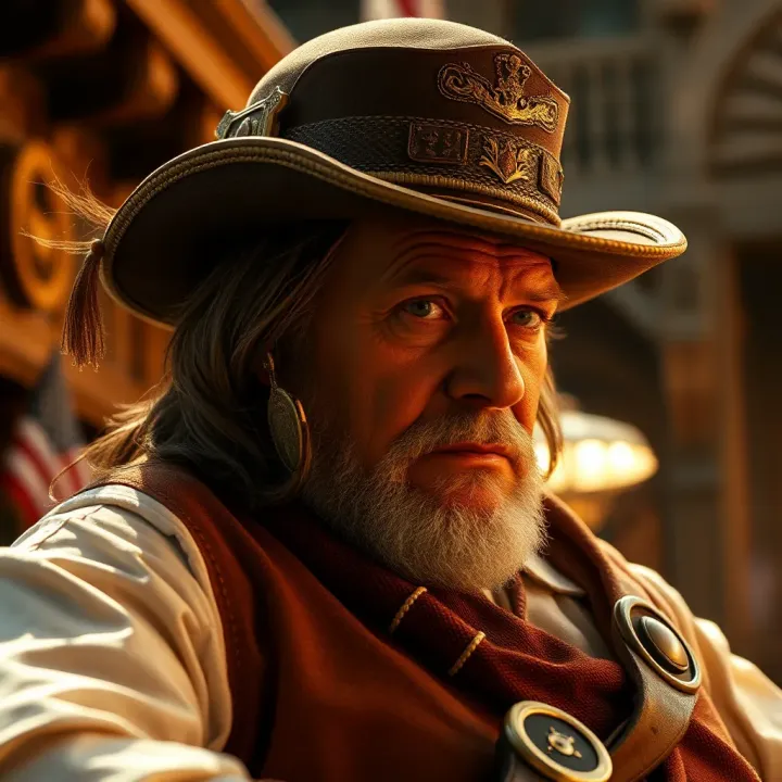 Scene depicting Land King Billy’s influence in storytelling with cinematic background
