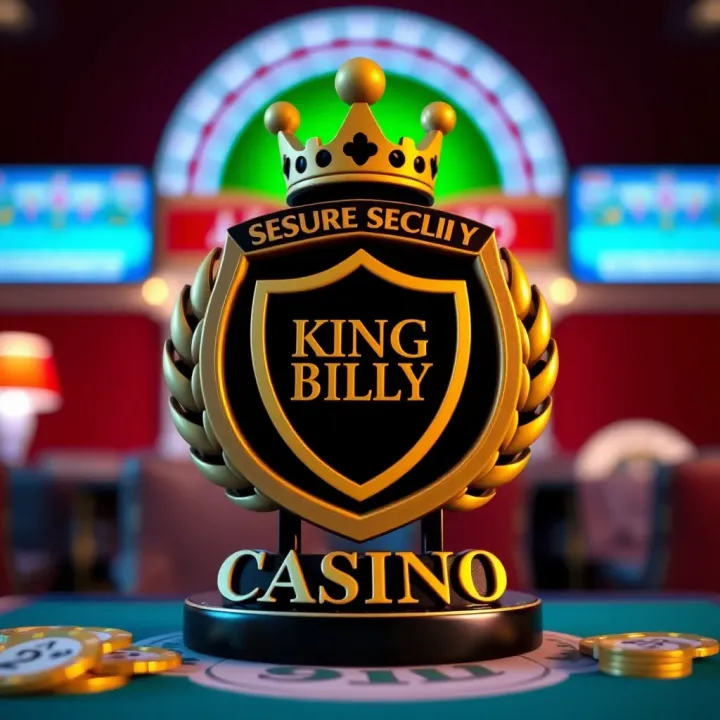 King Billy Casino Licensing and Trust Indicators King Billy Casino logo with a secure shield symbol representing trust and licensing