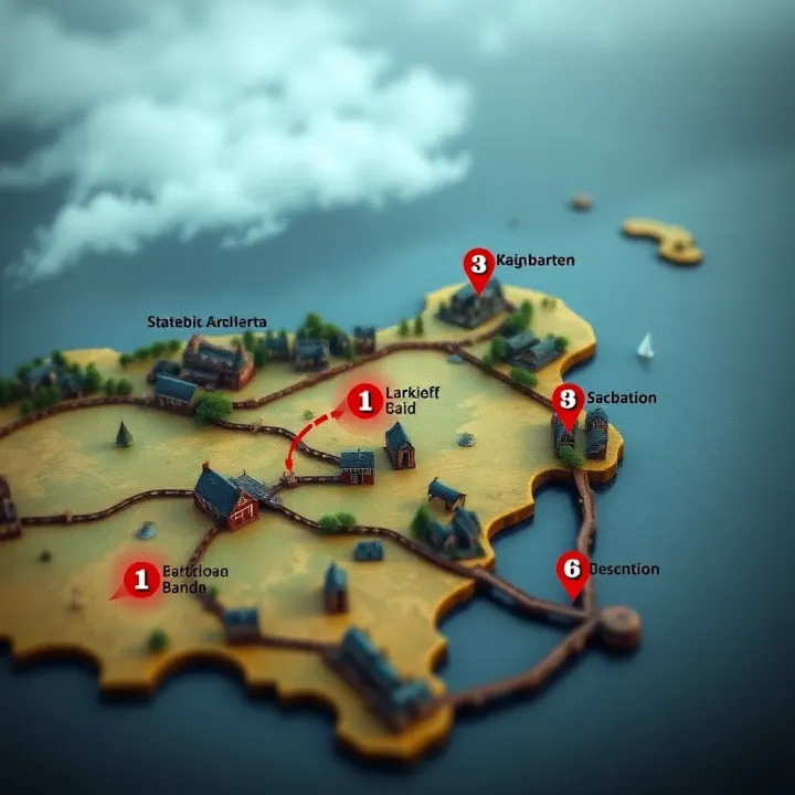Map showing troop movements and key locations during the Battle of the Boyne