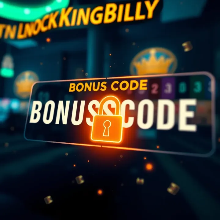 Illustration of a digital bonus code being unlocked on an online casino platform