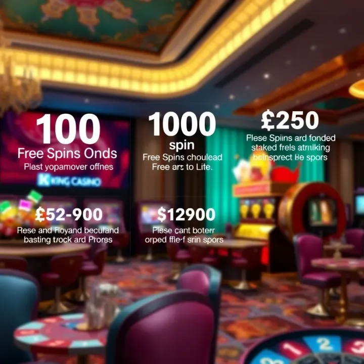 Overview of King Billy Casino Bonus Benefits Visual representation of online casino bonuses highlighting free spins and promotional offers
