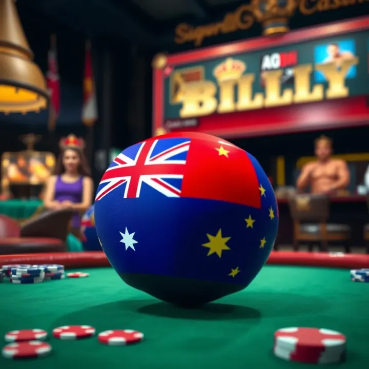 Graphic showing key terms and conditions highlighted around casino bonuses with an Australian flag motif