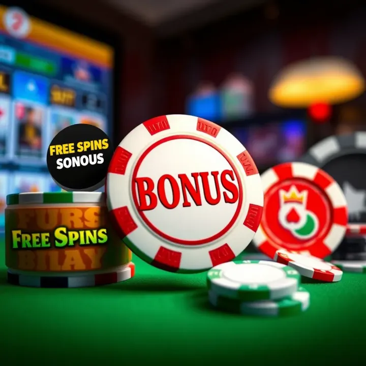 Understanding Bonus Types Offered at King Billy Casino Visual representation of various casino bonuses including free spins and deposit matches around a casino chip