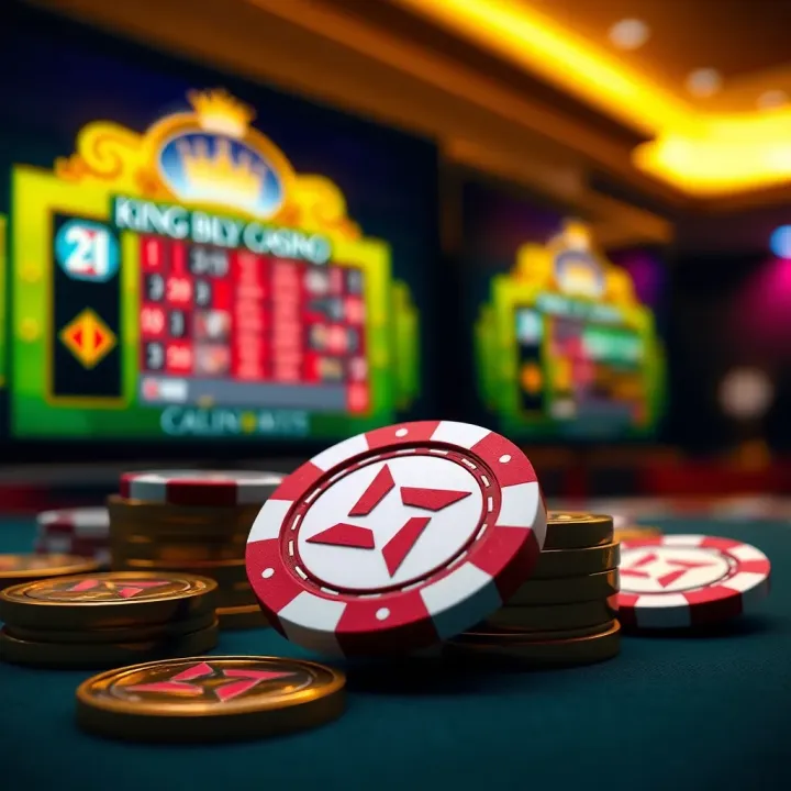 Conceptual graphic showing digital coins and casino chips representing online gambling safety