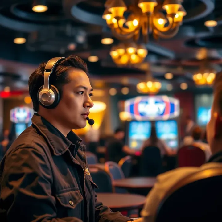 Customer service representative assisting a player with a casino complaint
