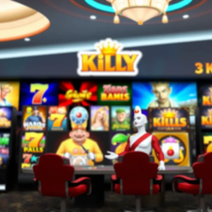 Diverse selection of online casino games displayed on a digital platform with vibrant graphics
