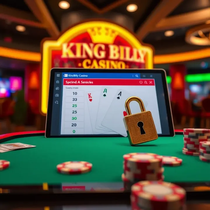 Secure Payment Methods at King Billy Casino Digital representation of secure online payment methods for casino transactions