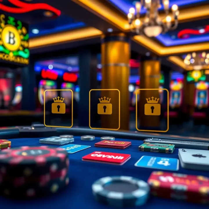 King Billy Casino Security Features and Payment Methods Security and payment icons representing safe gambling and multiple payment options at King Billy Casino