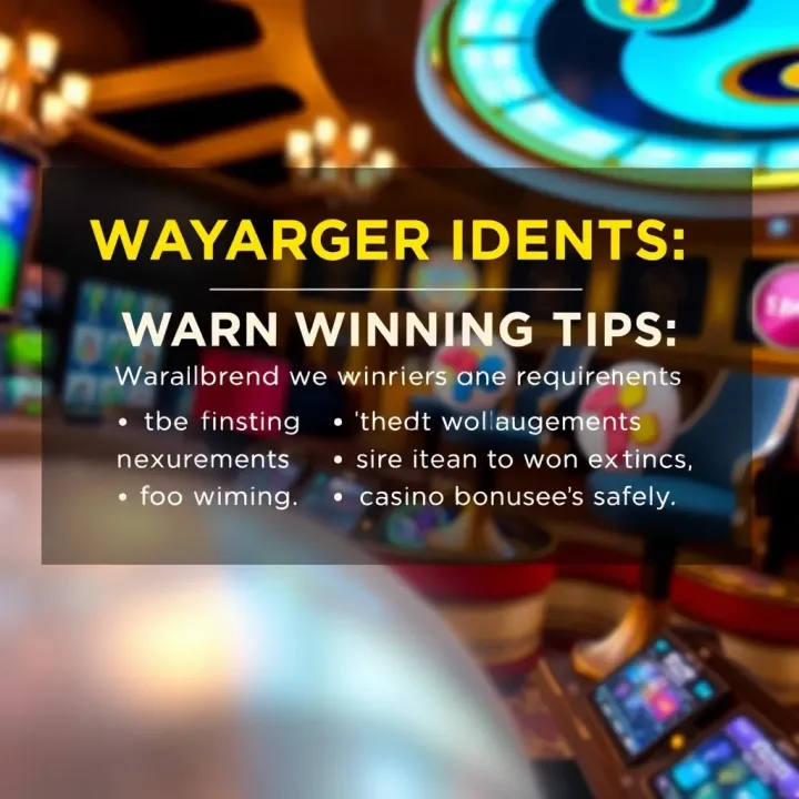 Wagering Requirements and Winning Tips at King Billy Casino Graphic illustrating wagering requirements and tips for maximizing casino bonuses safely