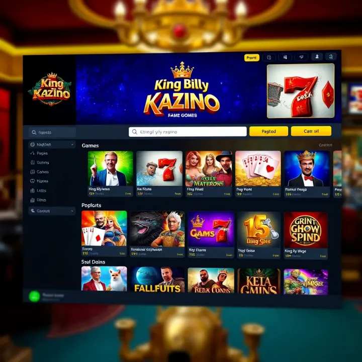 King Billy Kazino: Features, Games & User Experience King Billy Kazino: Features, Games & User Experience