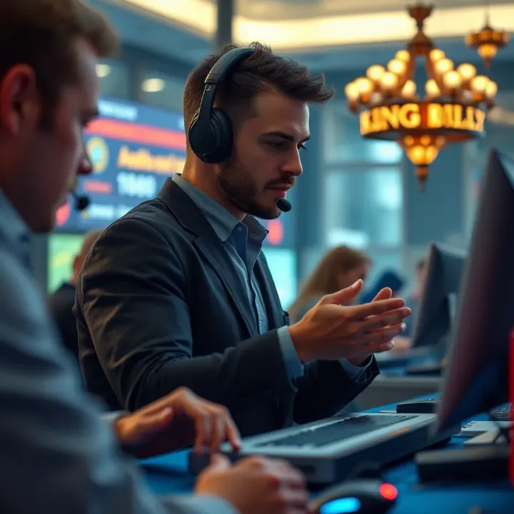 Customer interacting with support through digital communication on King Billy
