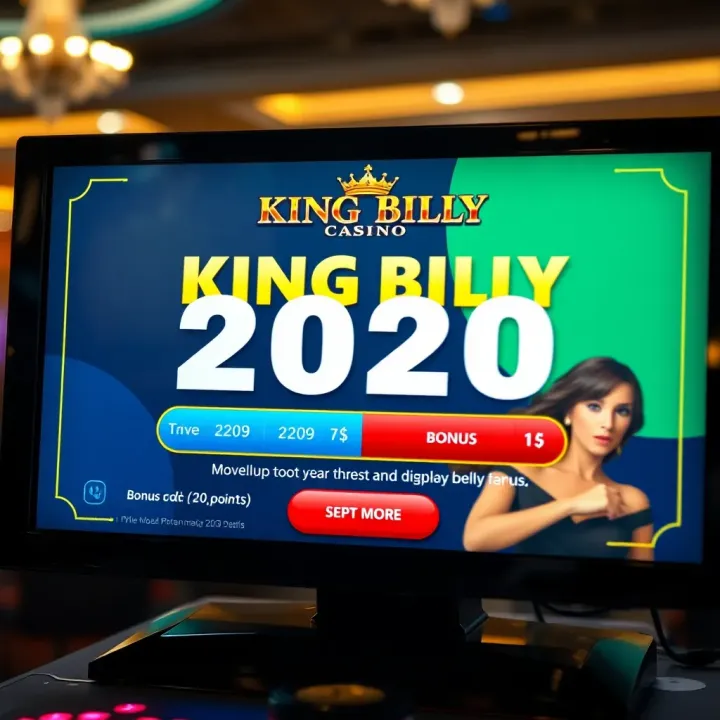 King Billy Casino Bonus Code Entry Screen Illustration of a digital casino interface showing bonus code entry for King Billy