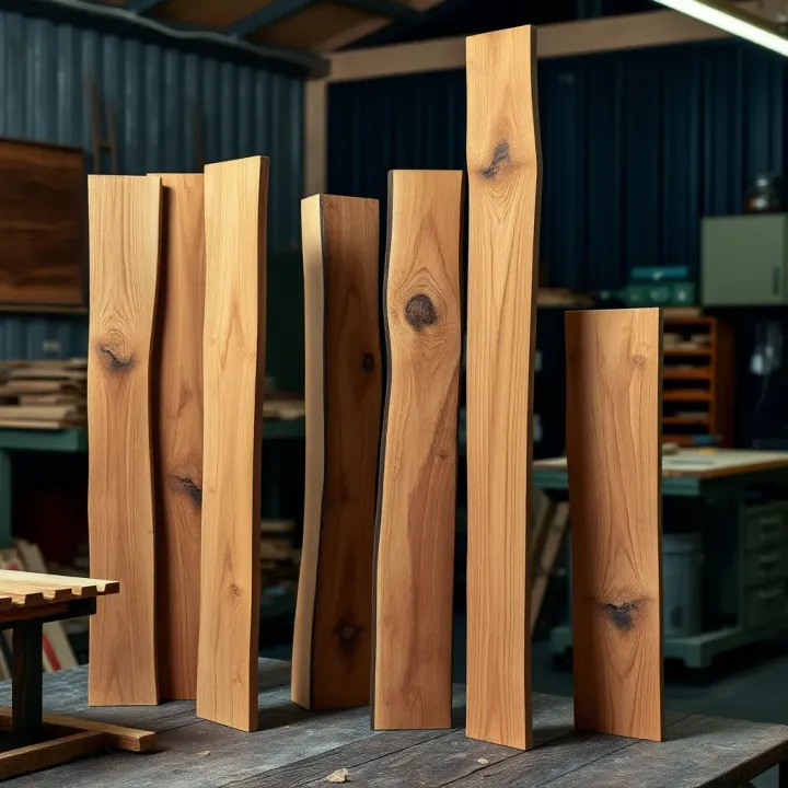 Applications of King Billy Timber in Australian Woodcraft King Billy timber planks arranged in a workshop environment highlighting their use in traditional Australian woodworking