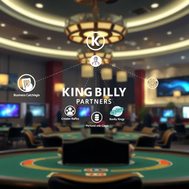 Conceptual graphic illustrating the partnership network of King Billy Partners connecting multiple business sectors