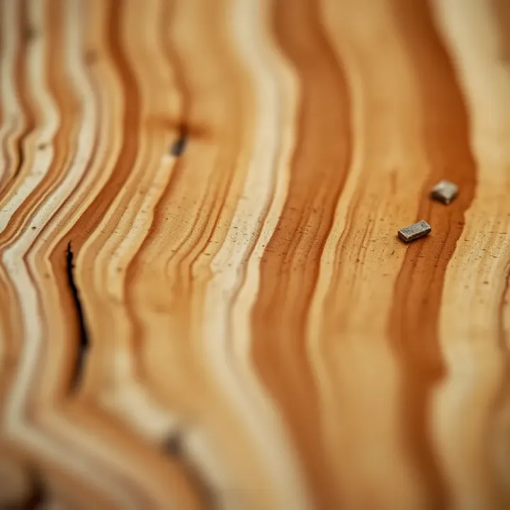 Close-up view of King Billy pine wood showcasing its distinctive grain and warm tones