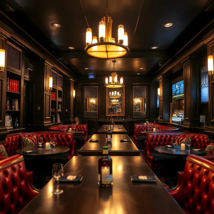 Interior view of King Billy Singapore showcasing its cozy seating and ambient lighting
